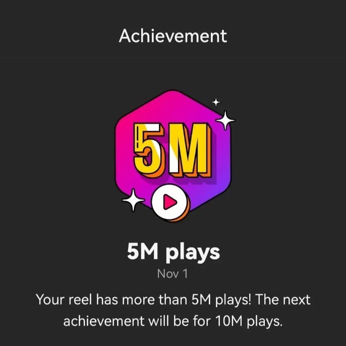5M plays achievement